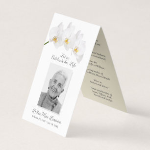Visite Carte de prière mémorielle simple pour de petites