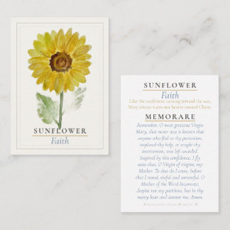 Visite Carte de prière sainte du jardin marian sunflower