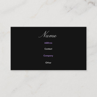 Visite Carte de profil Abbey III