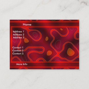 Visite Carte de profil Affaires Rouge Double Mix