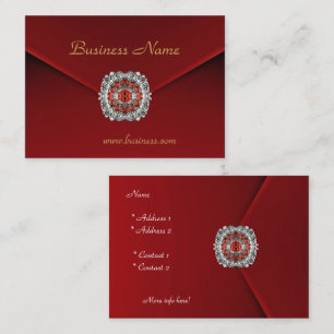 Visite Carte de profil Affaires Rouge Velours Regard Imag
