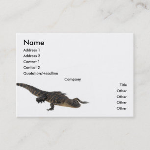 Visite Carte de profil Alligator