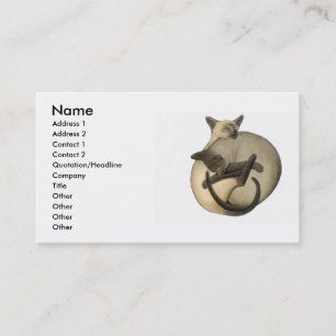 Visite Carte de profil de chats de Yin Yang