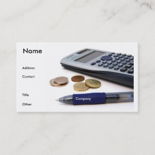 Visite Carte de profil de comptable