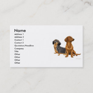 Visite Carte de profil de Dashchunds