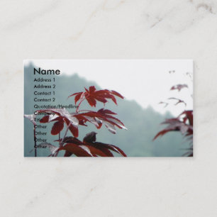 Visite Carte de profil de dialogue d'automne