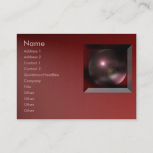 Visite Carte de profil de dimension