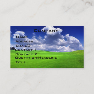 Visite Carte de profil de golf