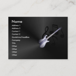 Visite Carte de profil de guitare