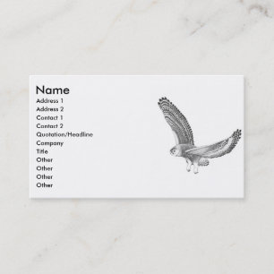 Visite Carte de profil de hibou de Milou