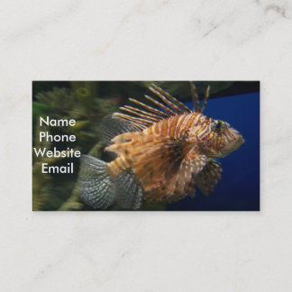 Visite Carte de profil de Lionfish