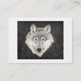 Visite Carte de profil de loup