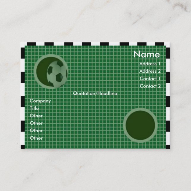 Visite Carte de profil de mur d'objectif (Devant)