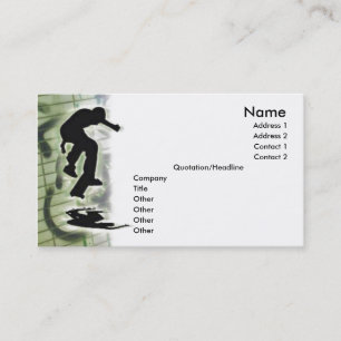 Visite Carte de profil de patineur