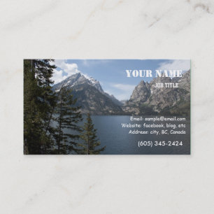 Visite carte de profil de photographie du parc national d