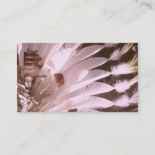 Visite Carte de profil de plumes