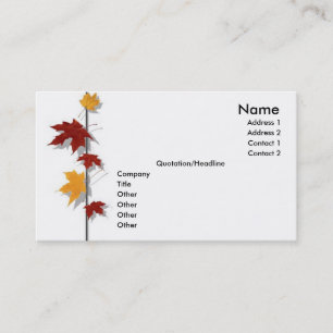 Visite Carte de profil de saison