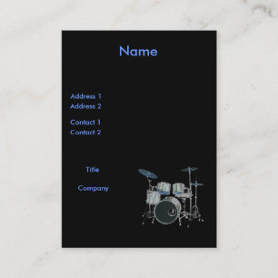 Visite Carte de profil de tambours