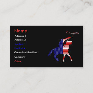 Visite Carte de profil d'entreprise patriotique