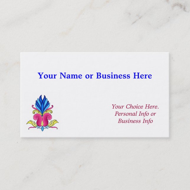 Visite Carte de profil Designer (Devant)