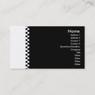 Visite Carte de profil du vérificateur élégant