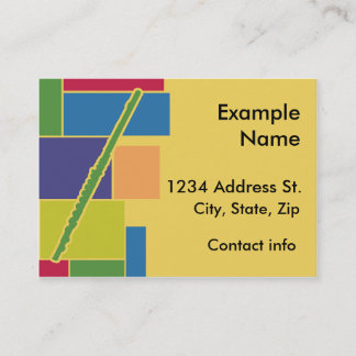 Visite Carte de profil Flute Colorblocks
