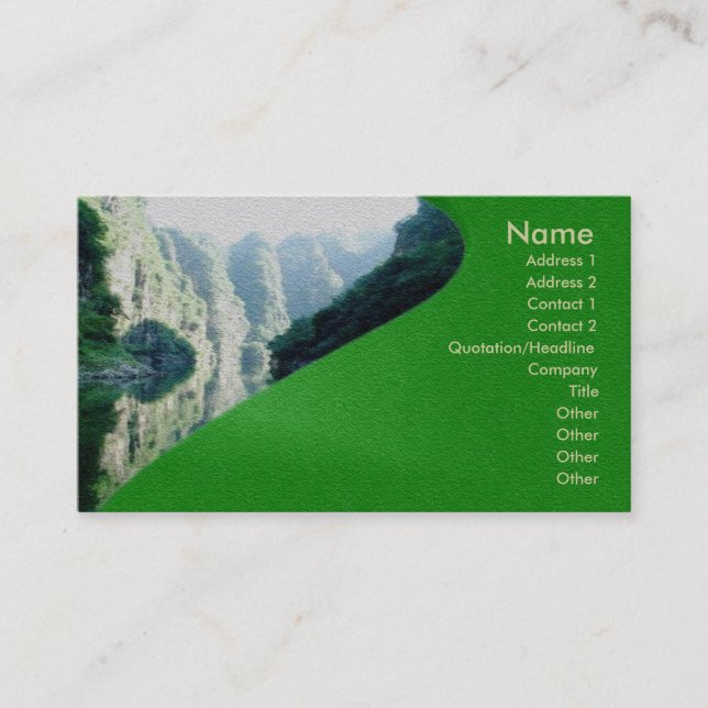 Visite Carte de profil Harmony (Devant)