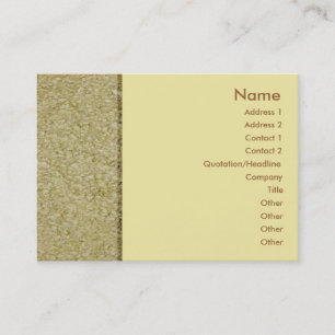 Visite Carte de profil Khaki Sandstone