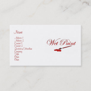 Visite Carte de profil Peinture humide