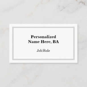 Visite Carte de profil professionnelle Dapper