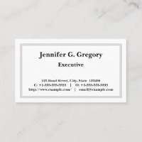 Carte de profil professionnelle simple