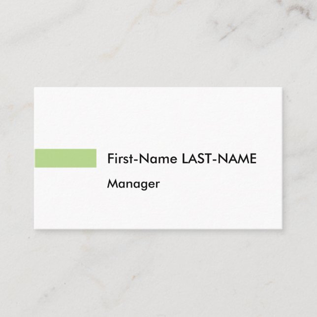 Visite Carte de profil professionnelle simple (Devant)