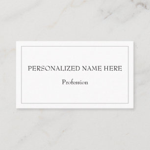 Visite Carte de profil professionnelle simple et minimali