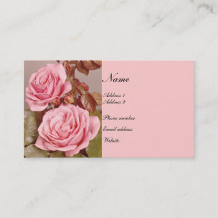 Visite Carte de profil Rose antique