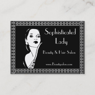 Visite Carte de profil Sophistiqué Lady Beauty Coiffeur S