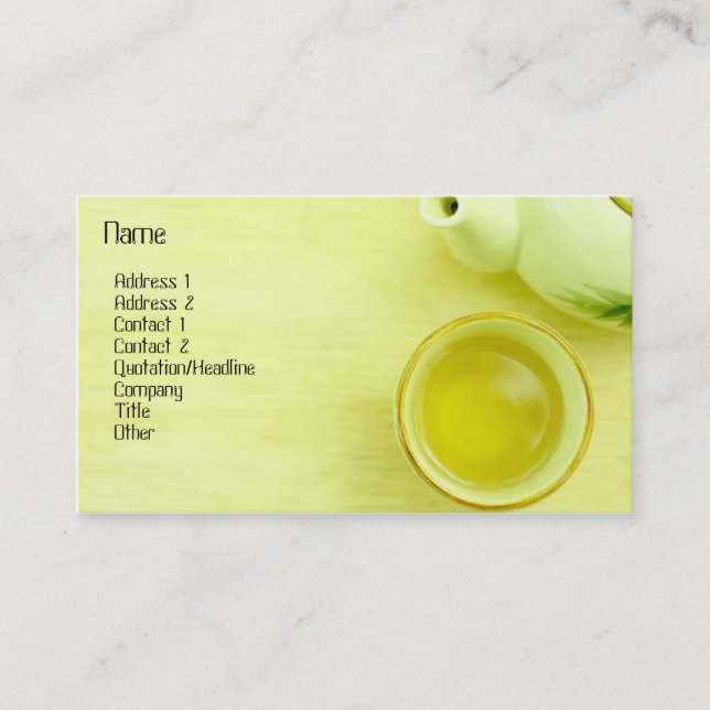 Visite Carte de profil Tea (Devant)