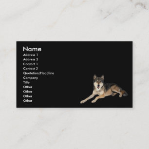 Visite Carte de profil Wolf