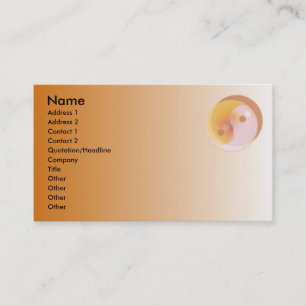 Visite Carte de profil Yin Yang