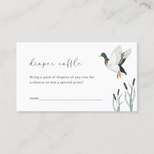 Visite Carte de rabat pour Baby shower de canard Mallard