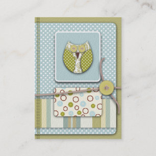 Visite Carte de rappel de hibou