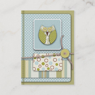 Visite Carte de rappel de hibou