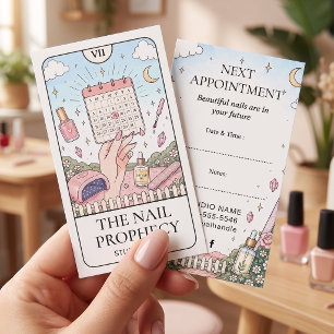 Visite Carte de rappel de rendez-vous de salon d'ongles T