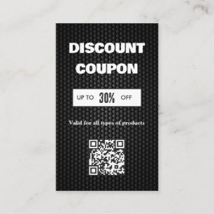 Visite Carte de réduction QR Code minimaliste