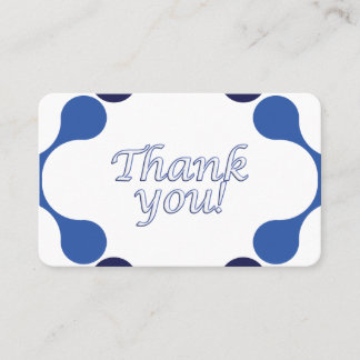 Visite Carte de remerciement de gratitude - 3,54 x 2,165