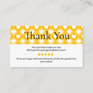 Visite Carte de remerciement pour petite entreprise Sty