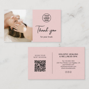 Visite Carte de remerciement pour thérapeute holistique C