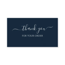 Carte de remerciement pour votre commande Blue Bus
