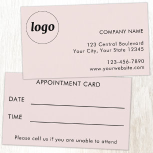 Visite Carte de rendez-vous client avec texte de logo sim