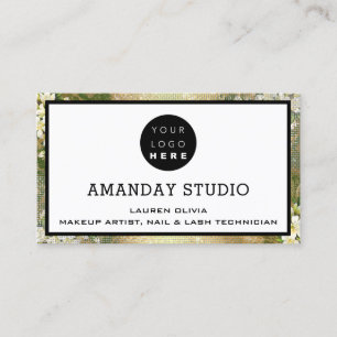 Visite Carte de rendez-vous de maquillage professionnel L