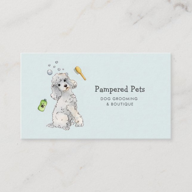 Visite Carte de rendez-vous de toilettage de chien (Devant)